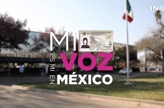 Texto, mi INE es mi voz en México de la Credencial para votar
