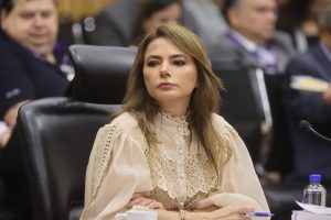 Carla Humphrey Jordan Consejera Electoral, en su participación en la sesión.