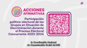 Acciones afirmativas con código de acceso QR