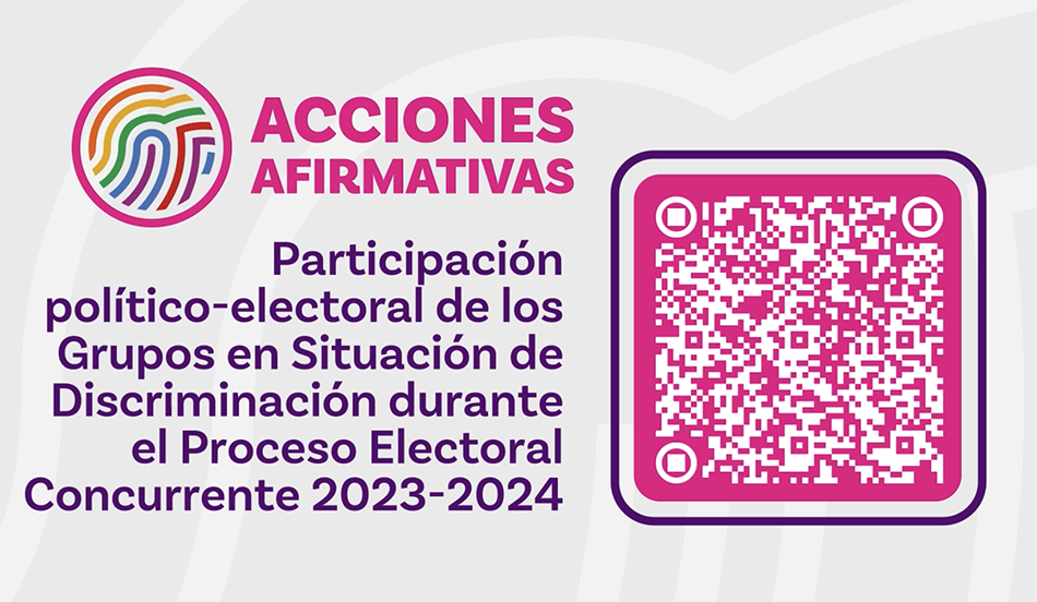 Código QR para entrar al Estudio de Acciones Afirmativas