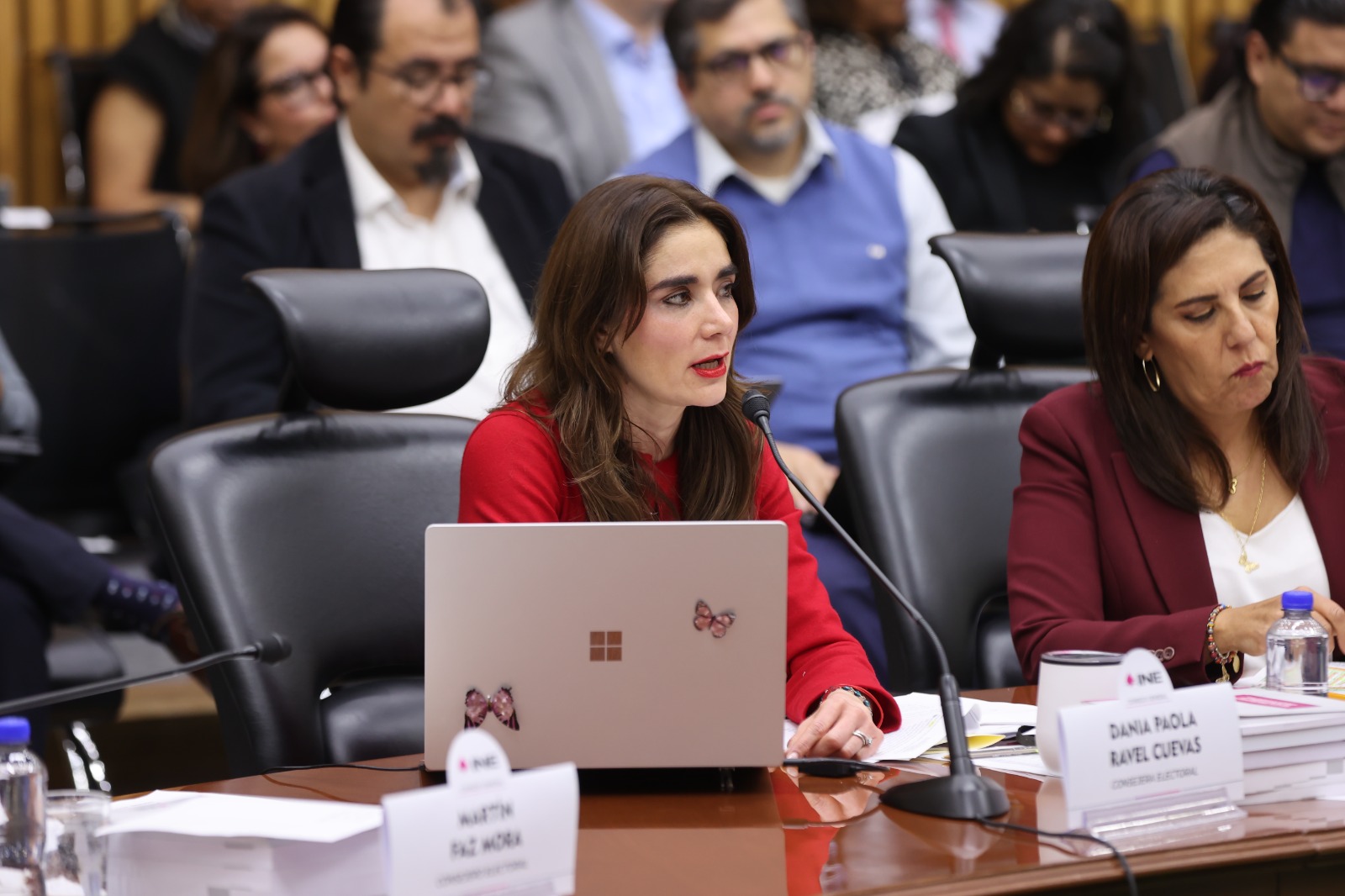 Consejera Electoral Dania Ravel en el pleno del Consejo General