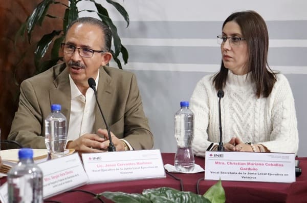 Vocal Ejecutivo del INE y Presidenta del OPL en Veracruz