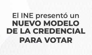 Texto, Nuevo modelo de la Credencial para Votar