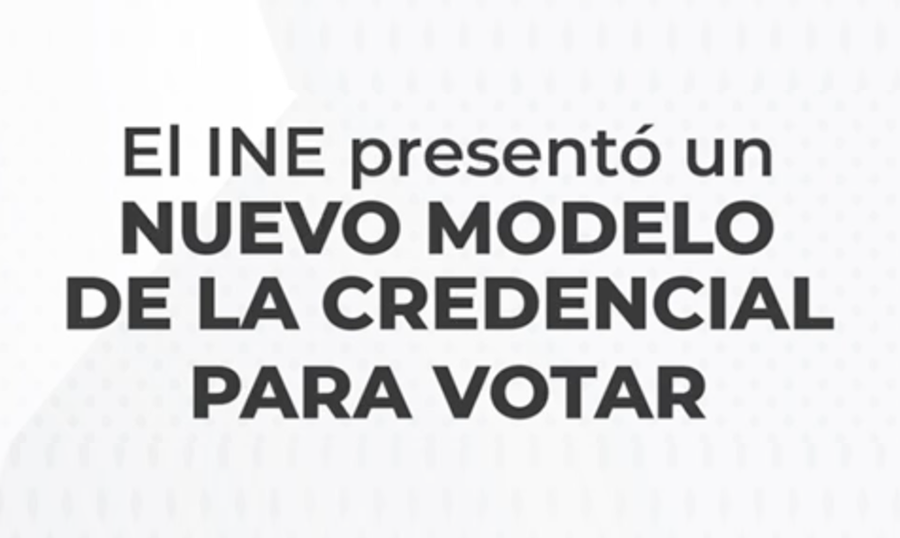 Texto, Nuevo modelo de la Credencial para Votar