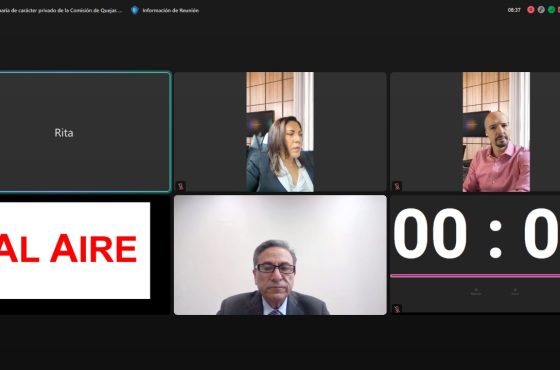 Comisión de Quejas y Denuncias en sesión virtual
