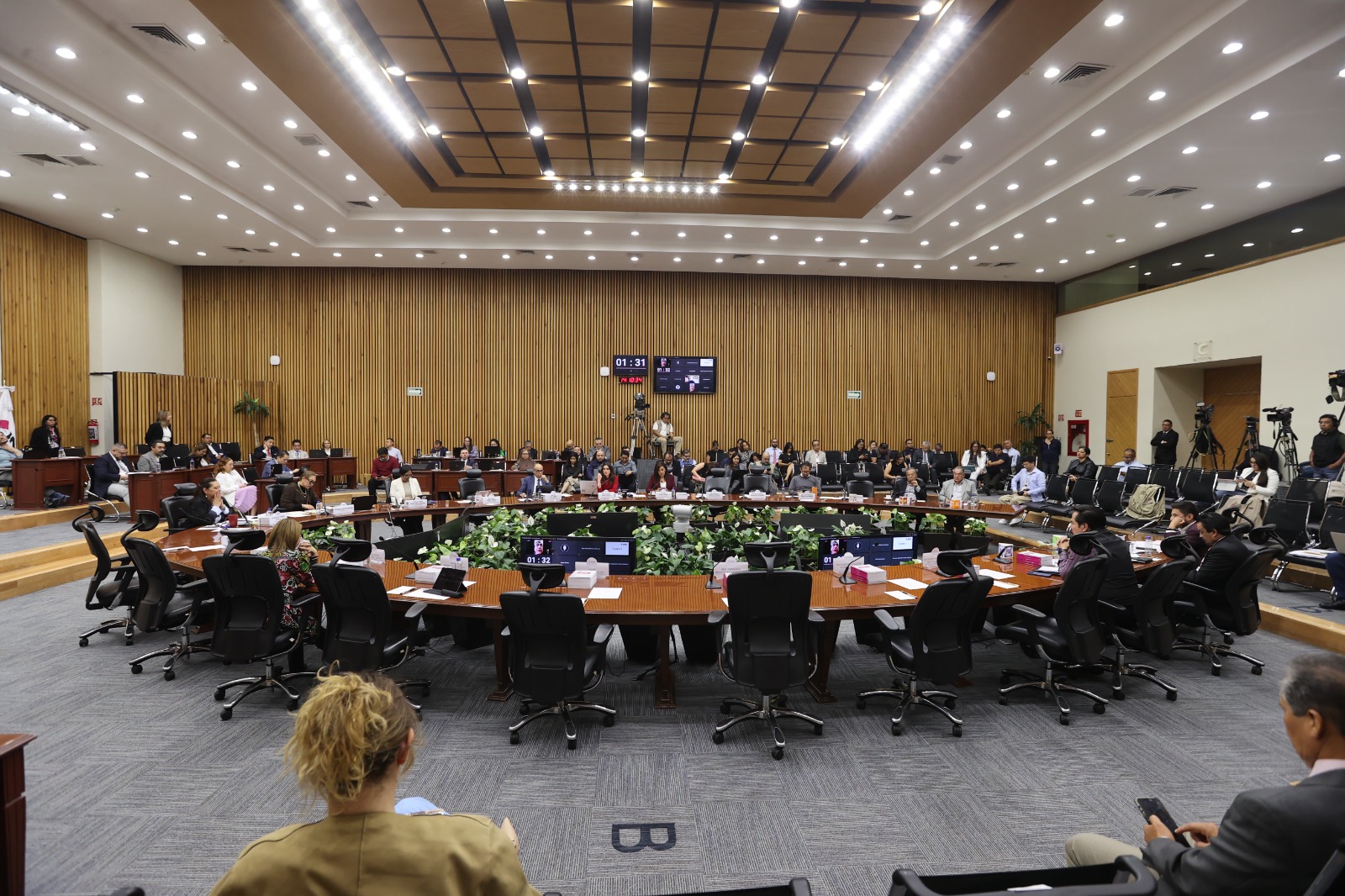 Salón de sesiones. Sesión del Consejo General