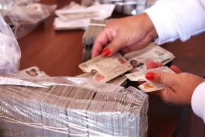 mano de mujer sosteniendo una credencial para votar