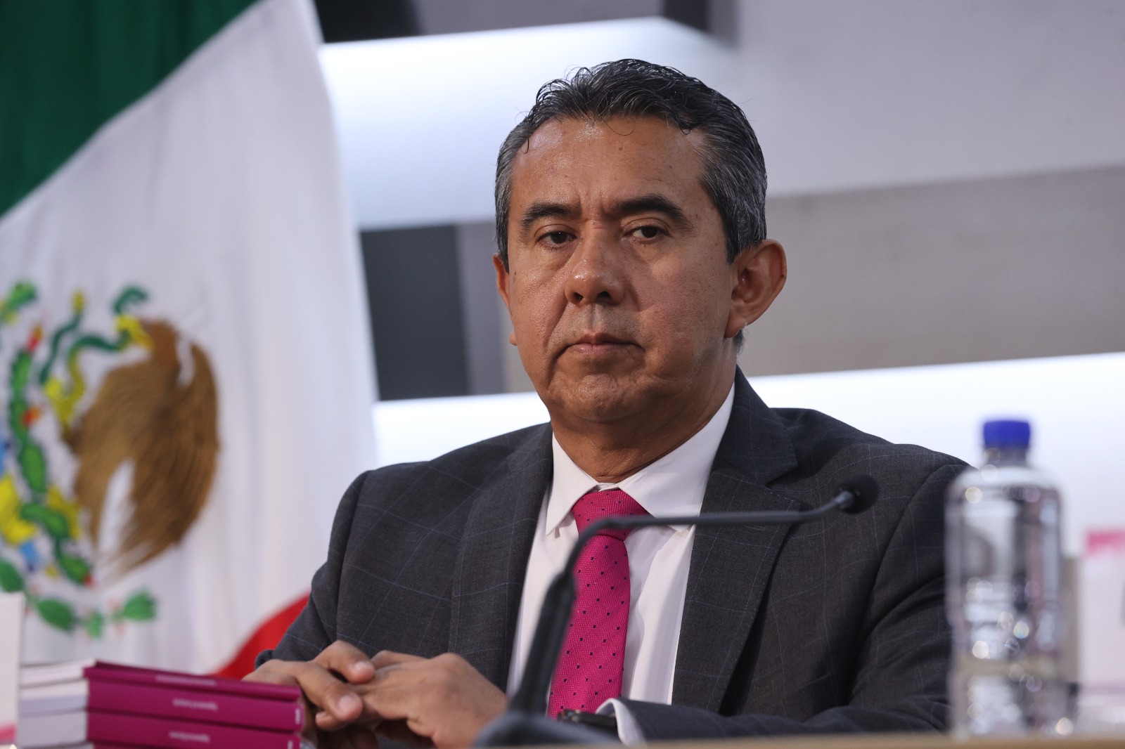 Jorge Montaño Ventura, Consejero Electoral en su participación en el evento.