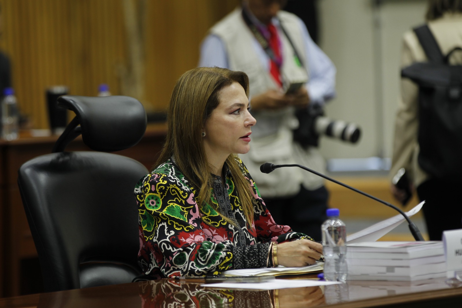 Carla Humphrey Jordan, Consejera Electoral, en su participación en la sesión.