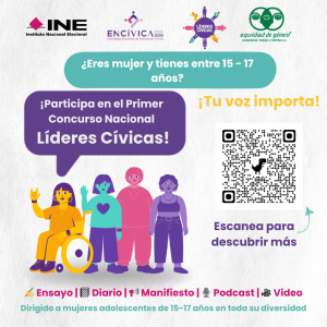 cartel de una convocatoria para mujeres de entre 15 y 17 años