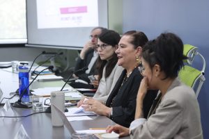 Consejera Presidenta Guadalupe Taddei en el Instituto de Investigaciones Jurídicas de la UNAM
