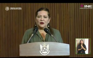 Consejera Presidenta del INE, Guadalupe Taddei