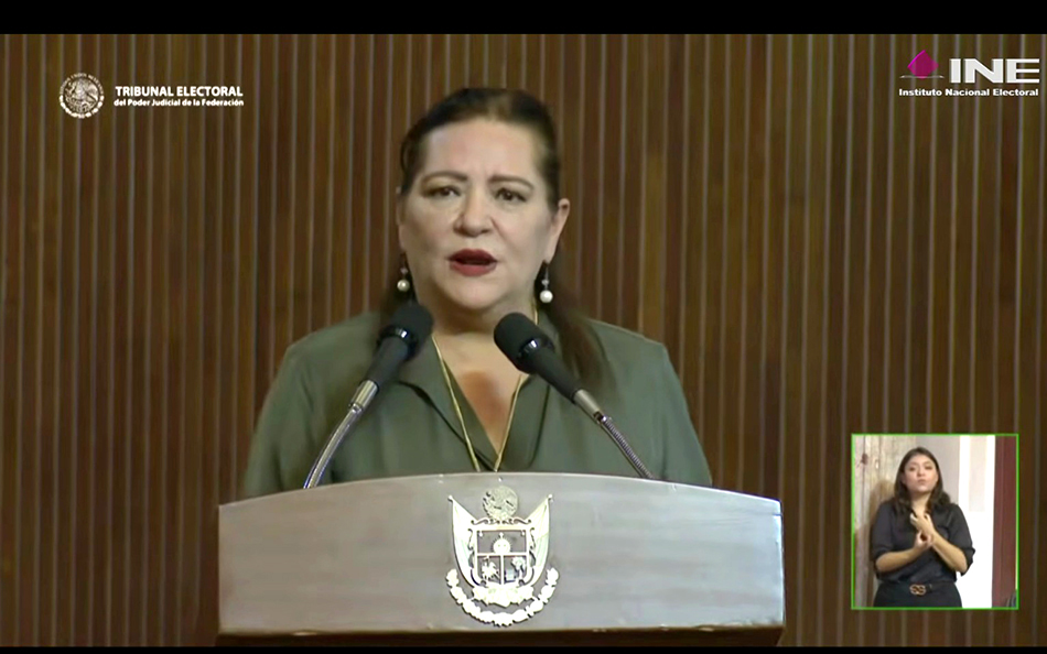 Consejera Presidenta del INE, Guadalupe Taddei