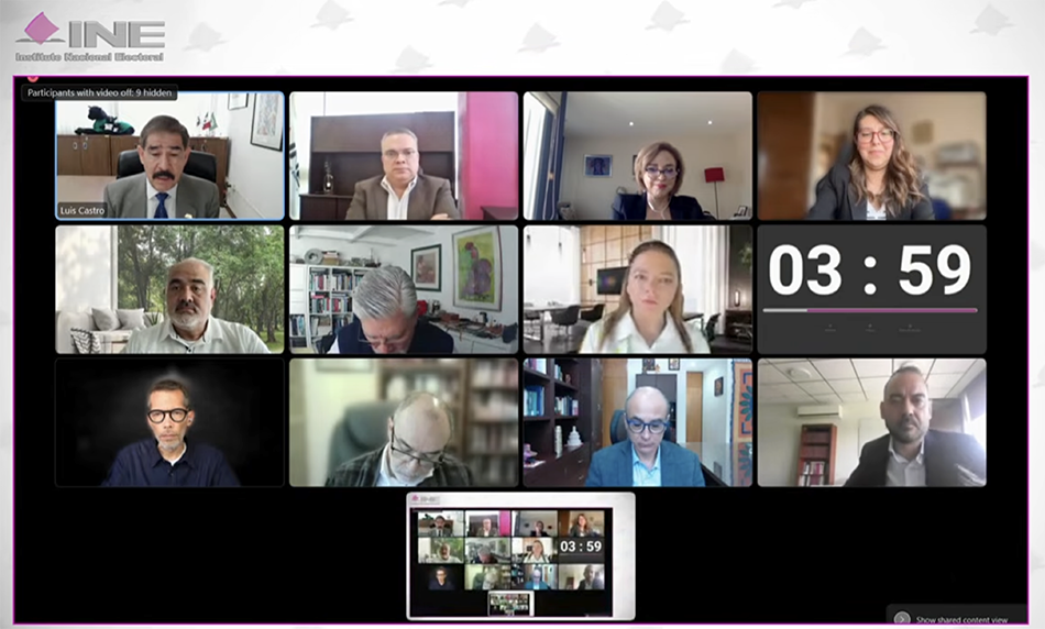 participantes de Mesa de Análisis: Implementación de Voto por Internet