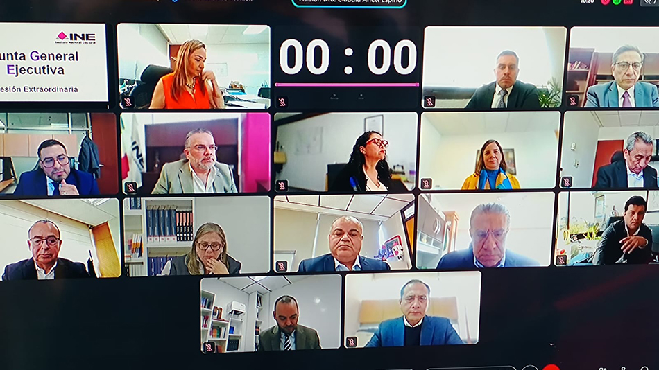 Reunión virtual de la Junta General Ejecutiva del INE