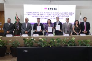 Firma de Convenio de colaboración INE-PRI