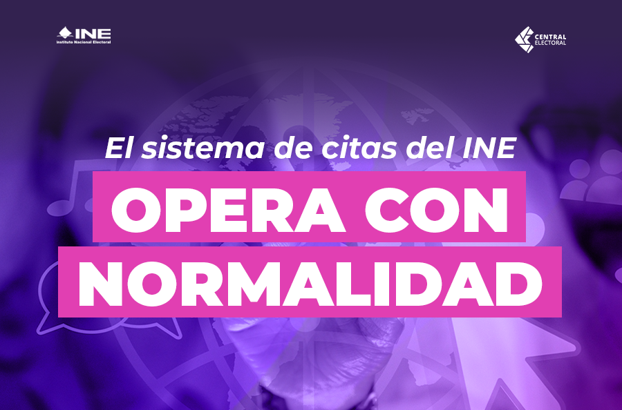 El sistema de citas del INE opera con normalidad