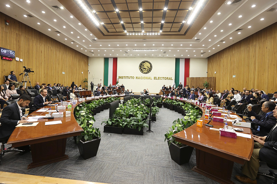 Sesión del Consejo General del INE