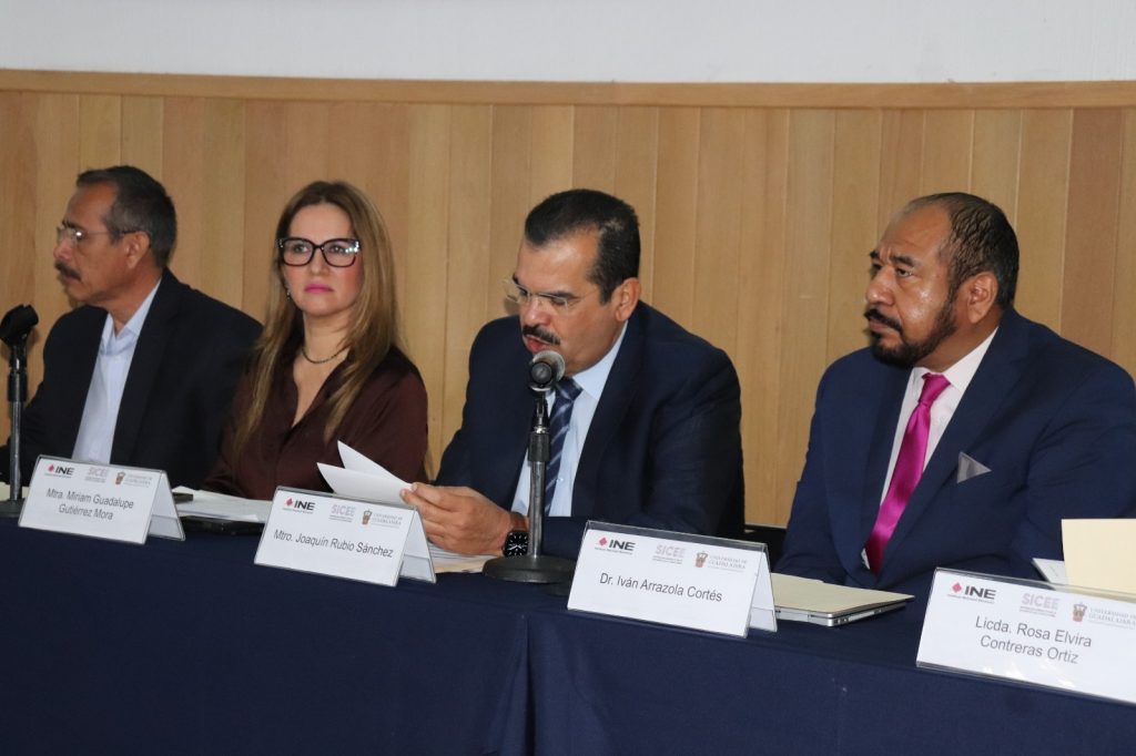 Presentación, el Mtro. Joaquín Rubio Sánchez, Vocal Ejecutivo de la Junta Local Ejecutiva del INE en Jalisco