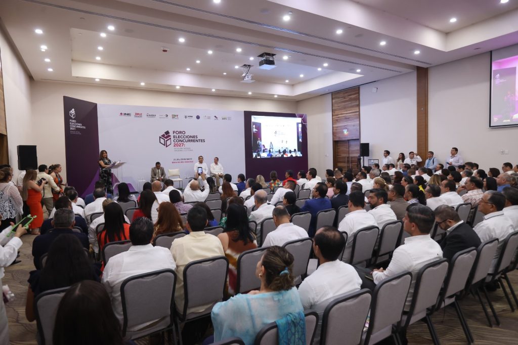 Vista panorámica de la inauguración del Foro Elecciones Concurrentes 2027