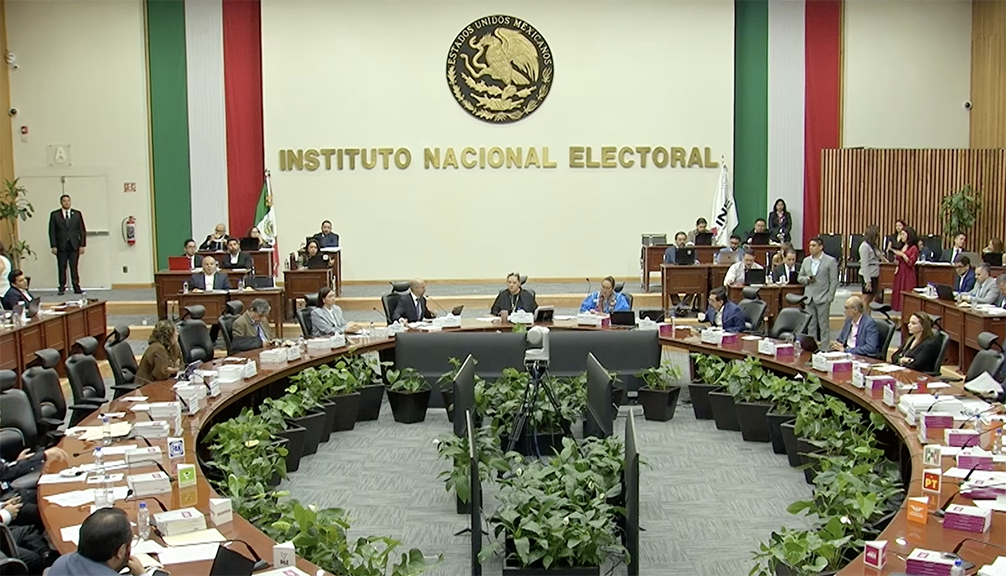 Sesión del Consejo General del INE