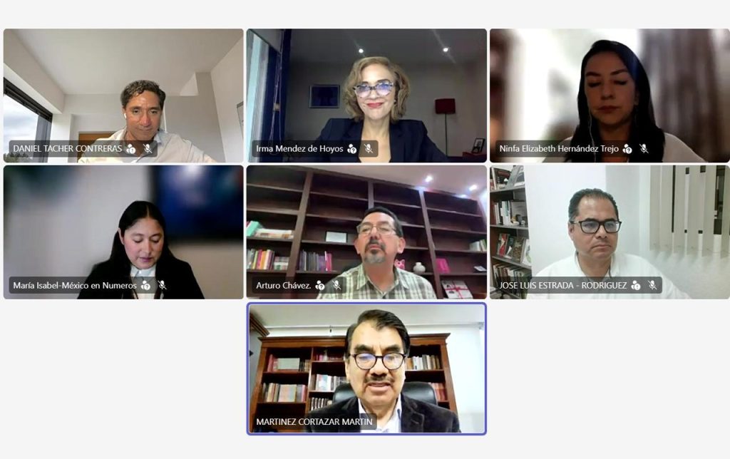 Integrantes del tercer Conversatorio “Retos Contemporáneos de la Democracia y los Derechos Político-Electorales"