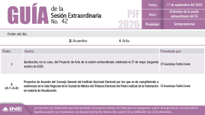 Guía de la Sesión del Consejo General