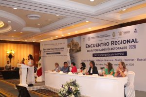 Norma de La Cruz en el panel del Encuentro Regional de Autoridades Electorales 2026