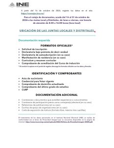 segunda parte de publicidad de convocatoria para integrar consejos distritales en Tlaxcala_
